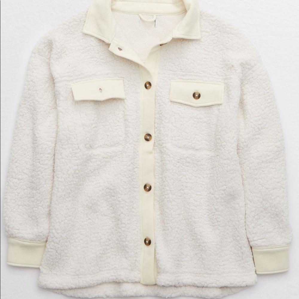 NWT Aerie Cloud Sherpa Jacket